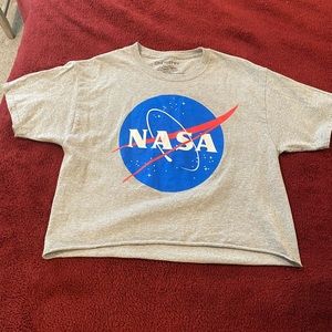 NASA crop t shirt